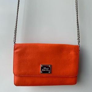 Ralph Lauren orange leather bag